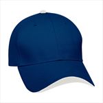 Royal Blue Cap with Gold Top Button and Wave Sandwich